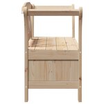 Banc de jardin vidaXL 119x76x44 cm en bois de pin massif