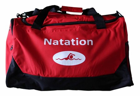 Sac de sport - 46L - NATATION PISCINE - rouge