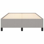 vidaXL Cadre de lit sans matelas gris clair 120x190 cm tissu