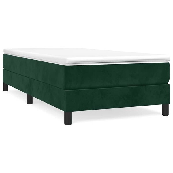 vidaXL Cadre de lit vert foncé 80x200 cm velours