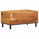 vidaXL Table basse 80x50x40 cm bois massif d'acacia