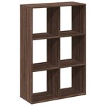 vidaXL Étagère séparatrice de pièce chêne marron 69 5x29x103 5 cm