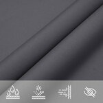 vidaXL Voile d'ombre Anthracite 6 x 2 5 m 100   polyester Oxford