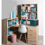 Module De Classement Big Box 4 Tiroirs Skandi - Bleu Pacifique - Exacompta