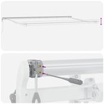 vidaXL Auvent rétractable automatique marron 600x300 cm