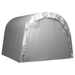 vidaXL Tente de rangement 300x300 cm Acier Gris