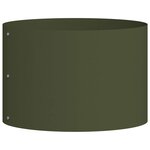 vidaXL Cache-pot de jardin Vert olive 30 x 30 x 20 cm Acier