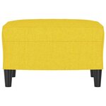 vidaXL Repose-pied Jaune clair 60x50x41 cm Tissu