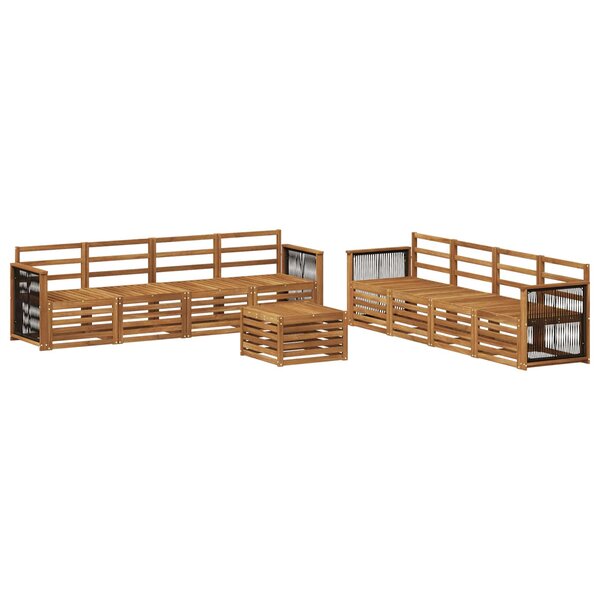 vidaXL Ensembles de canapés 9 Pièces Bois d'Acacia Massif