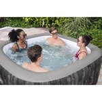 BESTWAY Spa gonflable Majorca Hydrojet Pro™ - 4 a 6 personnes - Carré - 140 jets d'air - 8 jets d'eau - 180 x 71 cm