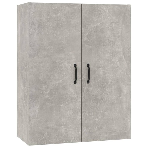 vidaXL Armoire suspendue Gris béton 69 5x34x90 cm Bois d'ingénierie