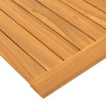 vidaXL Tapis de bain Uni Marron 60 x 40 cm bois