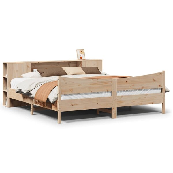 vidaXL Cadre de lit sans matelas 200x200 cm bois massif de pin