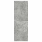 vidaXL Meuble TV mural Gris béton 37x37x107 cm Bois d’ingénierie