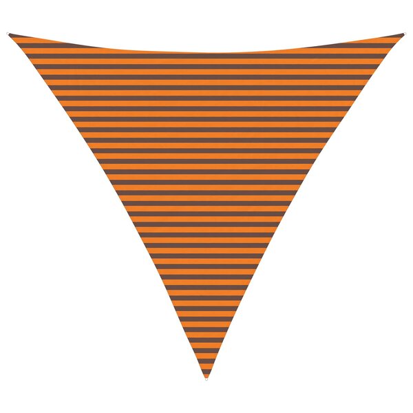 vidaXL Voile d'ombre Orange et marron 6 x 6 x 6 m