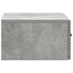 vidaXL Cabinet de chevet mural 2 Pièces Gris béton 49 x 34 5 x 20 cm