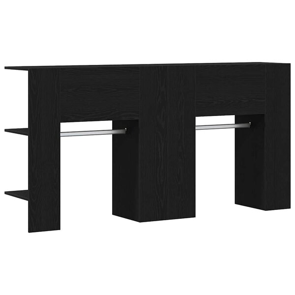 vidaXL Meuble d'entrée 2 Pièces Chêne noir 97.5 x 37 x 99 cm