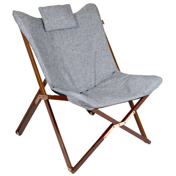 Bo-Camp Chaise de détente Bloomsbury L Gris