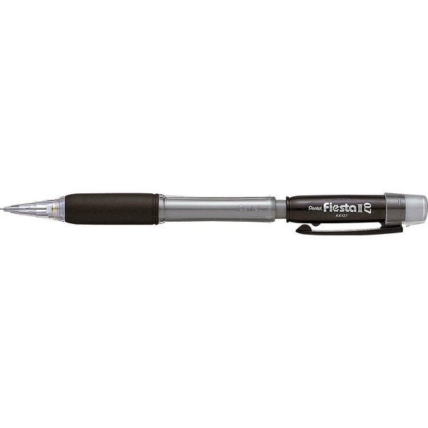 Porte-mines fiesta ii pointe 0 7 mm corps noir x 12 pentel