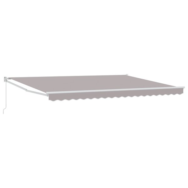 Store Rétractable Manuel vidaXL Gris 450x300 cm