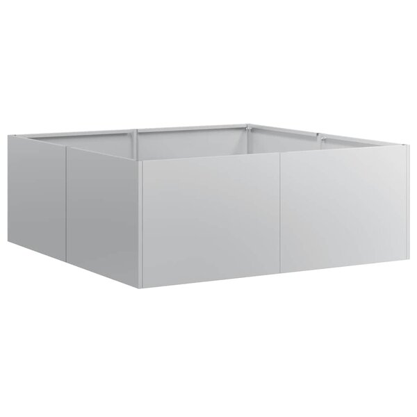 vidaXL Jardinière 80x80x30 cm acier galvanisé