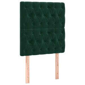 vidaXL Tête de lit Vert foncé 80x7x118/128 cm Velours