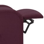 vidaXL Fauteuil de massage Violet Tissu