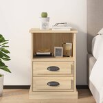 vidaXL Table de chevet chêne sonoma 43x36x60 cm
