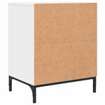 vidaXL Tables de chevet 2 Pièces Blanc 49 x 36 x 61 cm Bois d'ingénierie