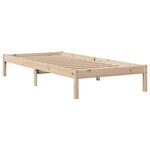 vidaXL Cadre de lit sans matelas 75x190 cm bois de pin massif