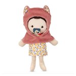 Poupee Jeanne et porte bebe - Poupee en tissu