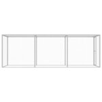 vidaXL Cage pour chat 4,5x1,5x1,5 m Acier galvanisé