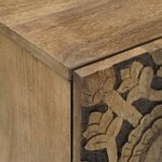 vidaXL Meuble TV Marron 105 x 33 5 x 46 cm Bois de mangue massif