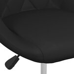 vidaXL Chaises à manger lot de 4 noir similicuir