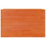 vidaXL Jardinière cire marron 110x40x68 5 cm bois de pin massif