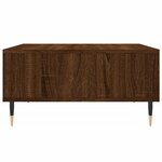vidaXL Table basse chêne marron 60x60x30 cm bois d'ingénierie
