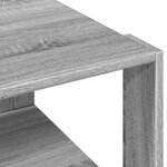 vidaXL Table basse sonoma gris 51 5x51 5x30 cm bois d'ingénierie