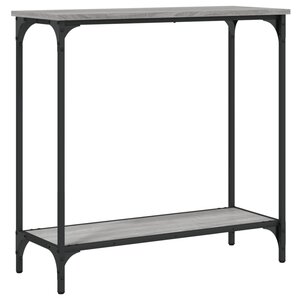 vidaXL Table console sonoma gris 75x30 5x75 cm bois d'ingénierie