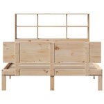 vidaXL Lit bibliothèque sans matelas 150x200 cm bois massif de pin