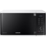 Samsung - ms23k3555ew - micro-ondes solo 23l - contrôle électronique + bouton - fonction maintien au chaud