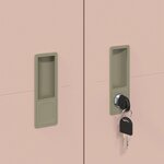 vidaXL Armoire de rangement 2 Pièces Rose 90 x 40 x 180 cm Acier