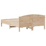 vidaXL Cadre de lit sans matelas 135x190 cm bois de pin massif