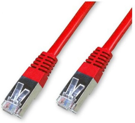 Câble/Cordon réseau RJ45 Catégorie 6 FTP (F/UTP) Droit 10m (Rouge)