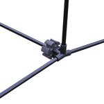 Vidaxl filet de badminton avec volants 500 x 155 cm