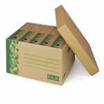 Caisse multi-usage recyclée avec couvercle RAJA 52x35x25 cm (colis de 10)