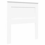 vidaXL Tête de lit avec tête de lit Blanc 75 cm Bois d'ingénierie