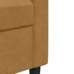 vidaXL Ensemble de canapés 4 Pièces avec coussins Marron Velours