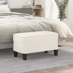 vidaXL Banc Crème 70x35x41 cm Similicuir