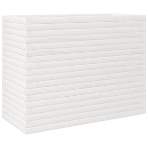 vidaXL Jardinière blanc 90x40x68 5 cm bois de pin massif
