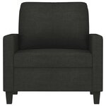 vidaXL Fauteuil Noir 60 cm Tissu